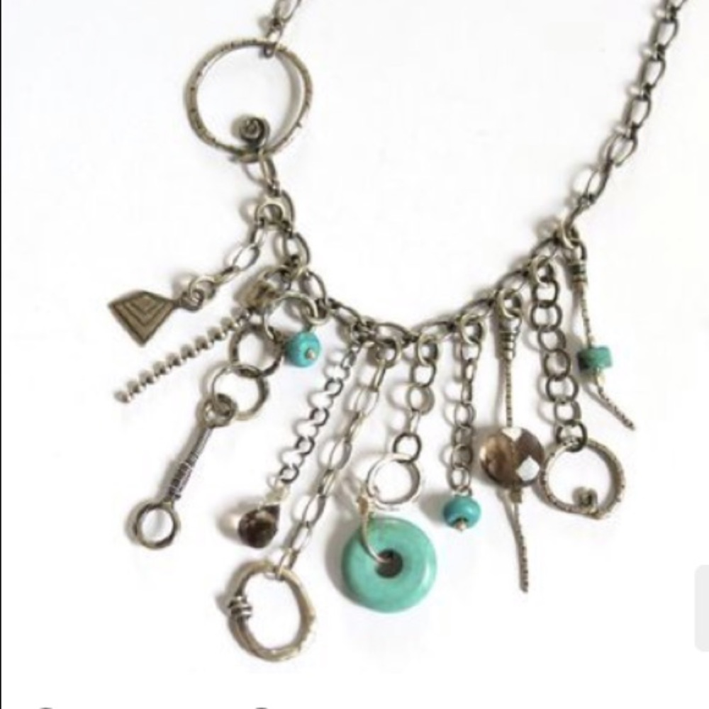 Vintage Silpada Sterling Silver, Turquoise Necklace N1985
